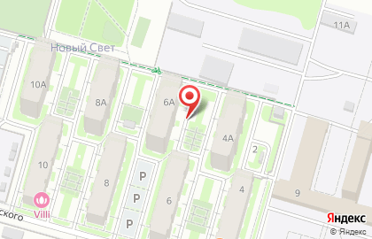 Новый Свет, жилой район, ОАО Синара-Девелопмент на карте