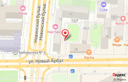 Компания Багетные работы и фотография на Новинском бульваре на карте