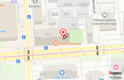 Салон связи МТС на метро Семёновская на карте