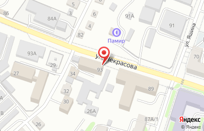 Омега на улице Некрасова на карте