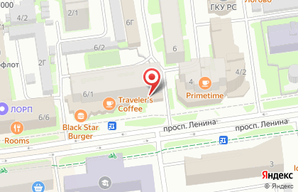 Кофейня Traveler`s coffee на проспекте Ленина на карте