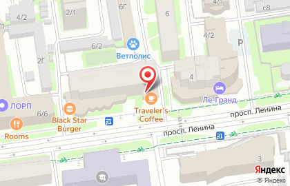 Кофейня Traveler`s coffee на проспекте Ленина на карте
