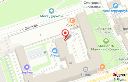Спортивный зал в Перми на карте