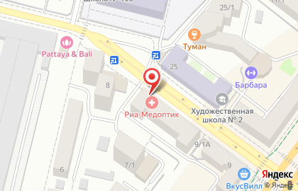 Офтальмологический центр Риа-Медоптик на улице Бабушкина на карте
