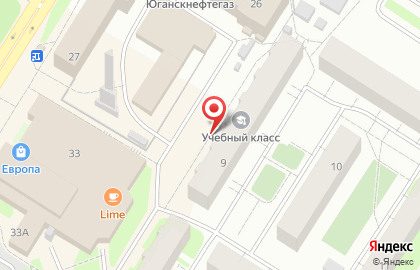 Мужская парикмахерская в Ханты-Мансийске на карте