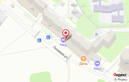 Ветеринарная аптека Дикси на Полевой улице во Фрязино на карте