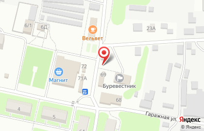 Киоск по продаже хлебобулочных изделий в Нижнем Новгороде на карте