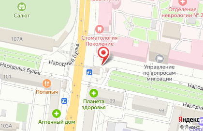 Киоск по продаже мясной продукции Сельский дворик на Народном бульваре на карте