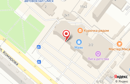 Банкомат Россельхозбанк на проспекте Комарова на карте
