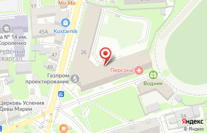 Шоу-балет Экзотика в Нижегородском районе на карте