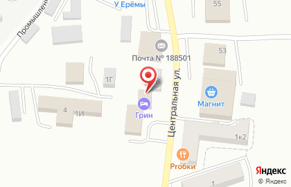 Русская баня на дровах на Центральной улице на карте