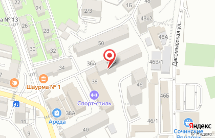 Студия натяжных потолков Amore Sochi на карте