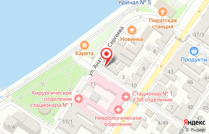 Продуктовый магазин в Астрахани на карте