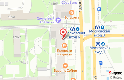 Ресторан «Пряности и Радости» на Московском на карте