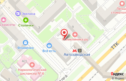 Хостел Рус во 2-м Автозаводском проезде на карте