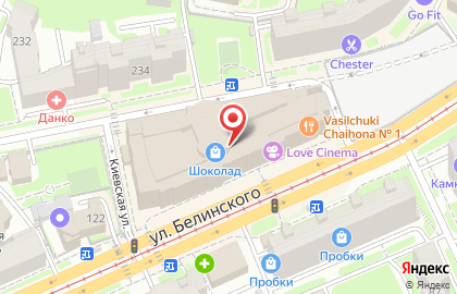 Нижегородский филиал Банкомат, Московский индустриальный банк на улице Белинского на карте