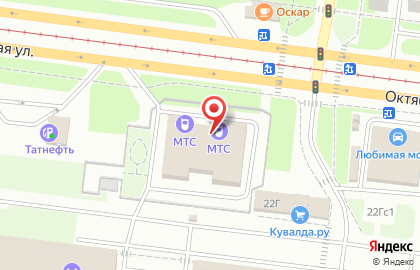 Транспортная компания ГрузСервис73 на Октябрьской улице на карте