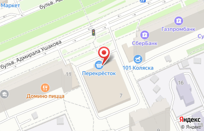 Автомат по продаже контактных линз ЛинзыТут на бульваре Адмирала Ушакова на карте