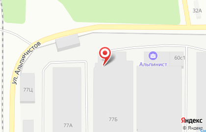 Логистическая компания Витта на улице Альпинистов на карте