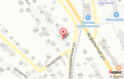 Продовольственный магазин на Тихой улице на карте