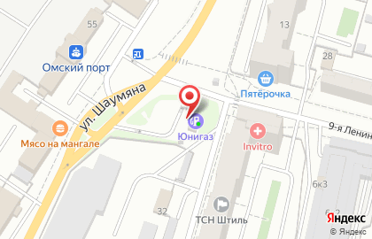 Лукойл на 9-ой Ленинской улице на карте