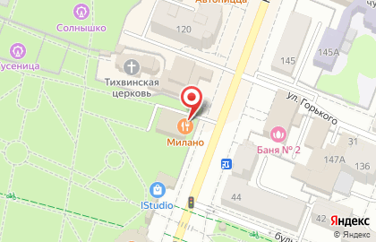 Пиццерия и суши-бар Милано на Комсомольской на карте
