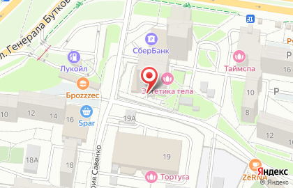 Магазин бытовой химии на улице Генерала Буткова на карте