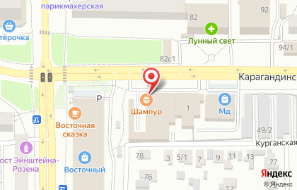 Магазин мясных изделий Наш Золотой Цыпленок на Курганской улице на карте