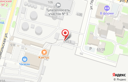 Магазин строительных материалов в Туле на карте