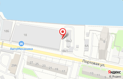 Секонд-хенд на Портовой, 18 к2 на карте