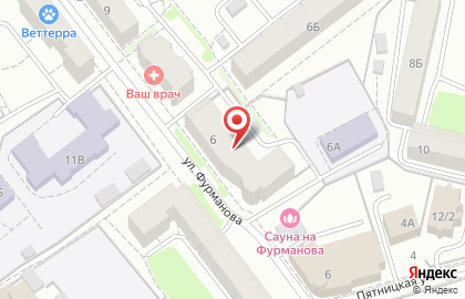Торгово-сервисная компания Комдив на улице Фурманова на карте