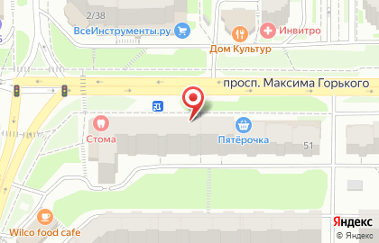 Региональная аптечная сеть Магия на проспекте Максима Горького, 51 на карте
