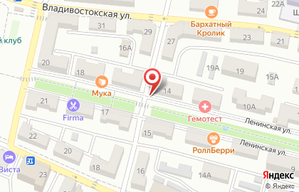 Киоск печатной продукции Информпечать на Ленинской улице на карте
