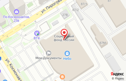 Салон продаж МТС на улице Космонавтов, 27Г на карте