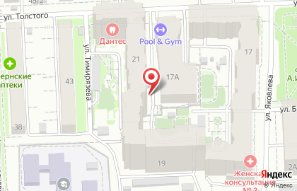 Живите без боли на улице Толстого на карте
