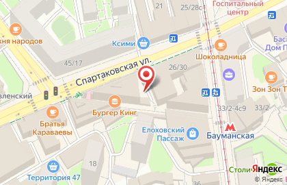 Отель Елоховский на карте