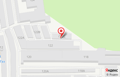 Гаражно-потребительский кооператив №24 на улице Матросова, 122д на карте