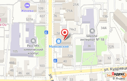 Рязанский филиал колледжа цифровых технологий «Академия ТОП» на карте