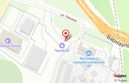 АЗС Промсиб на улице Ленина на карте