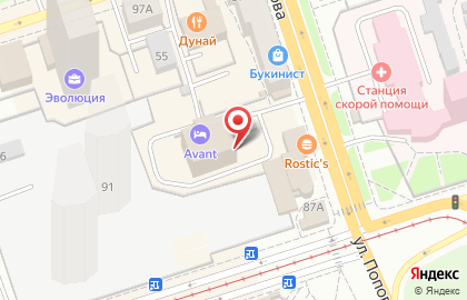 Меховая ярмарка Славянский базар в Ленинском районе на карте