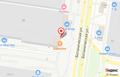 Ресторан Вавилон в Автозаводском районе на карте