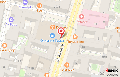 Ювелирный магазин Серебряный Слонъ на площади Восстания на карте