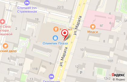 Торговый центр Olympic Plaza на площади Восстания на карте