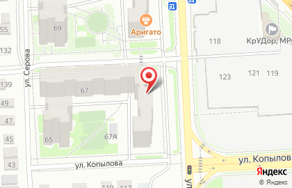 Ателье в Красноярске на карте