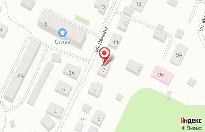 Авангард на улице Ленина на карте