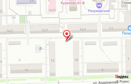 Для Вас на улице Андрианова на карте