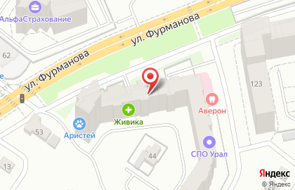 Служба заказа товаров аптечного ассортимента Аптека.ру на улице Фурманова на карте
