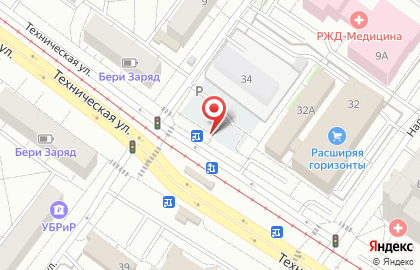 Киоск по продаже кондитерских изделий в Железнодорожном районе на карте