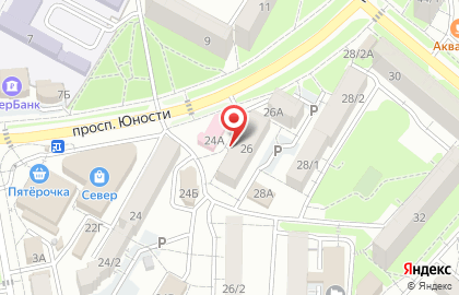 Ателье по пошиву и ремонту одежды Людмила на проспекте Юности на карте