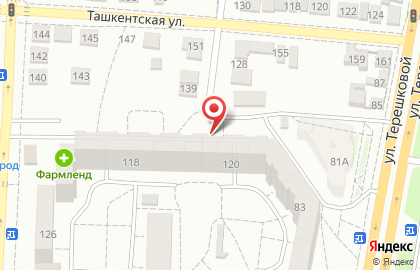 Нитка на улице Орджоникидзе на карте